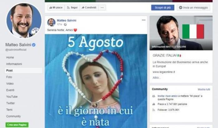 Don Rocco D’Ambrosio: «Salvini usa la religione come i dittatori fascisti»