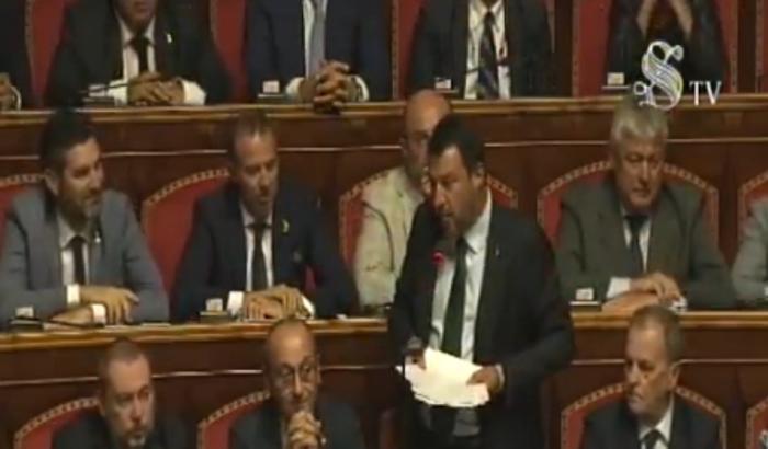 Dopo le sberle di Conte, Salvini risponde: "Sono un uomo libero, il premier parla come Saviano"