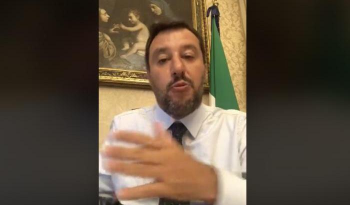 Salvini dopo le dimissioni di Conte