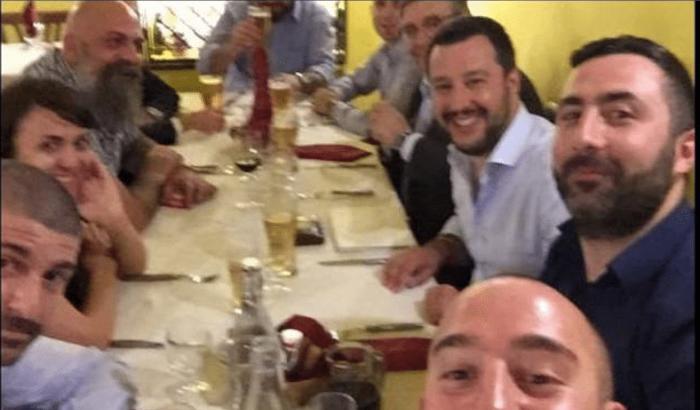 Salvini a cena con i vertici di Casapound