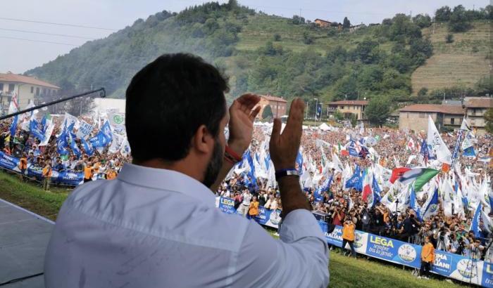 Salvini al raduno di Pontida