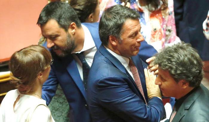 Matteo Renzi e Matteo Salvini