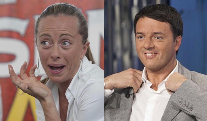 00053EE5-meloni-e-renzi Meloni e Renzi