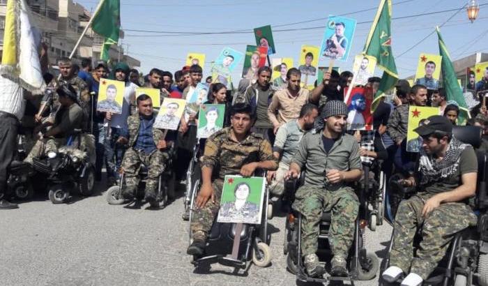 Manifestazione dei curdi