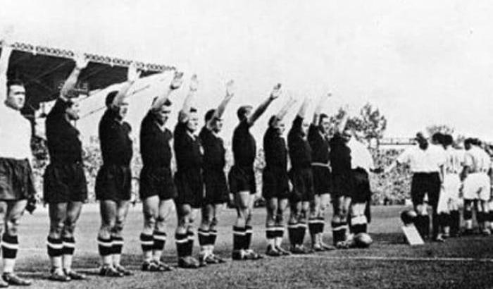 L'Italia con la maglia nera ai Mondiali dl 1938
