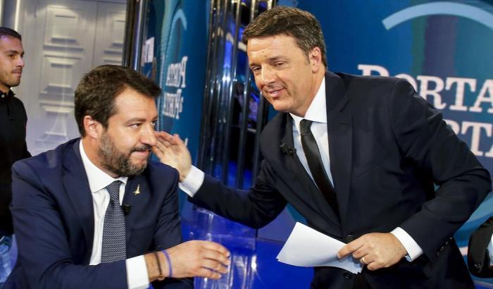 Il duello Renzi-Salvini in seconda serata ha superato ogni record di ascolti