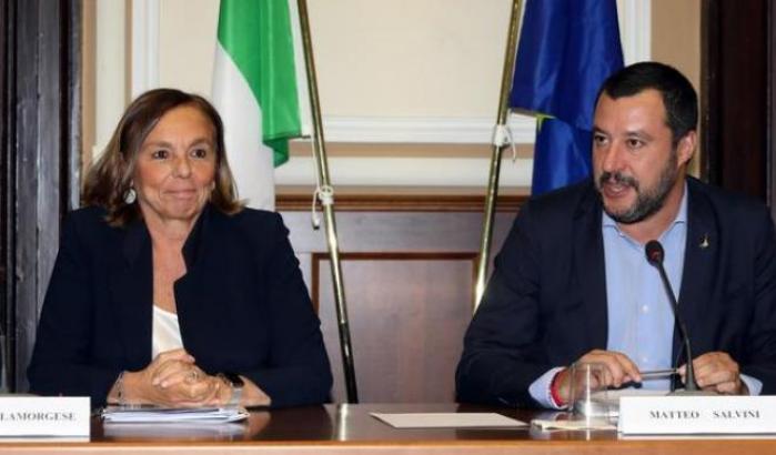 La ministra Lamorgese: “Esprimo la mia solidarietà al senatore Salvini”