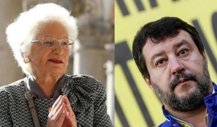 Liliana Segre e Matteo Salvini