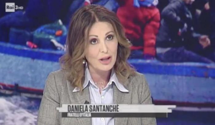 Daniela Santanché a Cartabianca