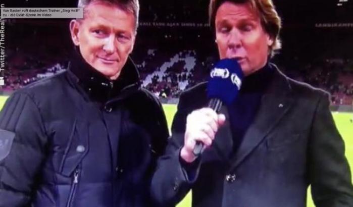 Marco Van Basten ha pronunciato un saluto nazista in diretta tv