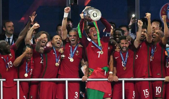Cristiano Ronaldo e il Portogallo vincitori del campionato europeo del 2016