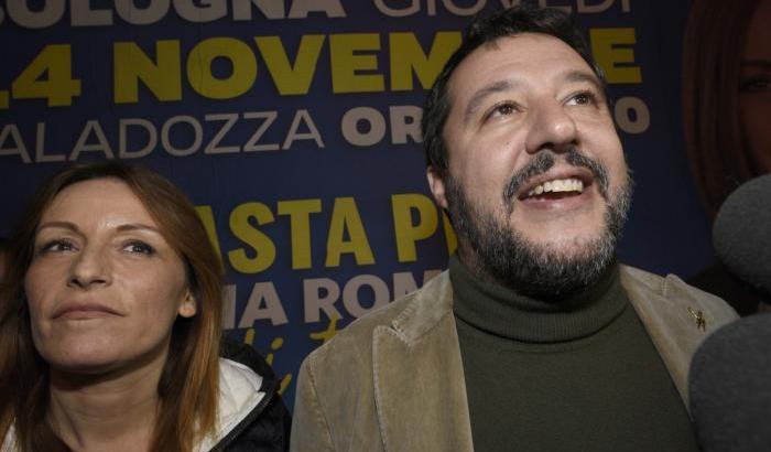 Lucia Borgonzoni e Matteo Salvini