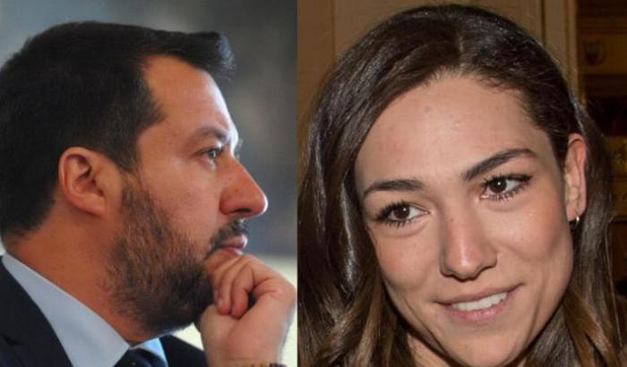 Salvini e la figlia di Verdini