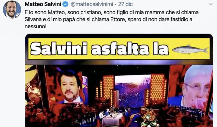 Le Sardine a Salvini: "Nibras riceve minacce indicibili, creare questo clima non è cristiano"
