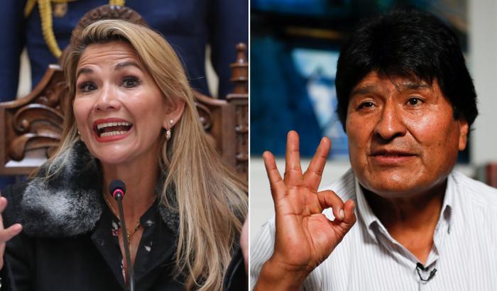 Jeanine Anez e Evo Morales