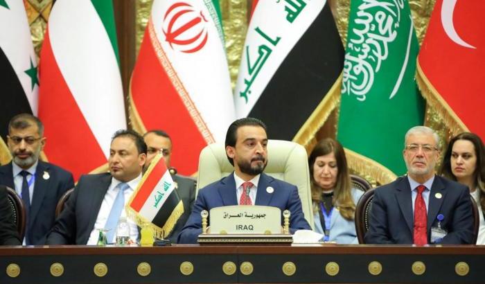 Il presidente del parlamento dell'Iraq Mohammed al-Halboussi.