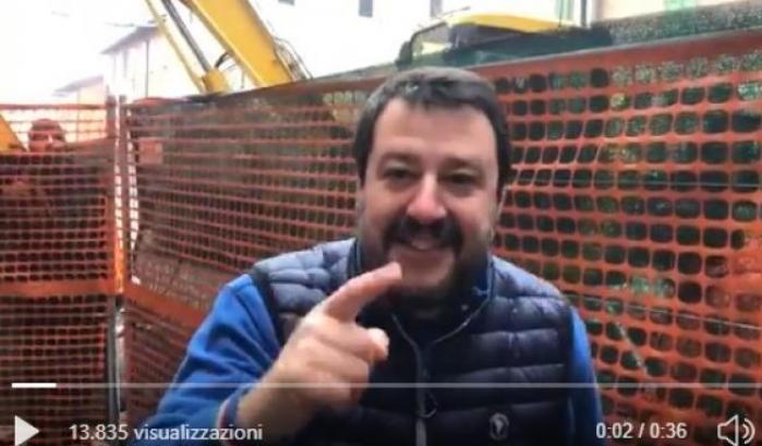 Salvini si emoziona per la ruspa ma stia attento al contrappasso