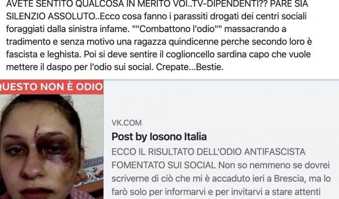 "Le Sardine pestano una fan della Borgonzoni": ma è una bufala messa in giro dai fascisti