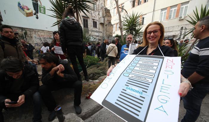 Proteste contro Salvini a Palermo