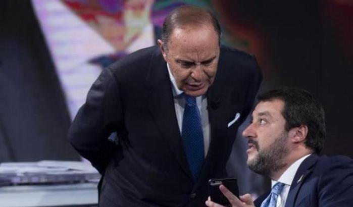 Salvini e Bruno Vespa