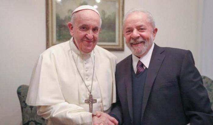 Papa Francesco e Luiz Inacio "Lula" da Silva
