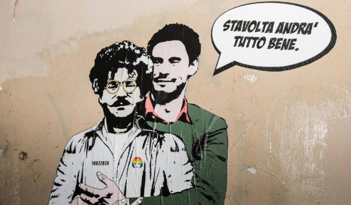 Patrick George Zaky e Regeni in un murale