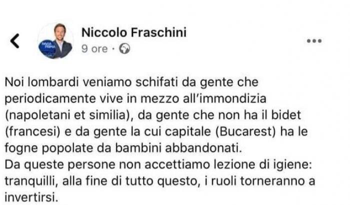 Il post di Niccolò Fraschini