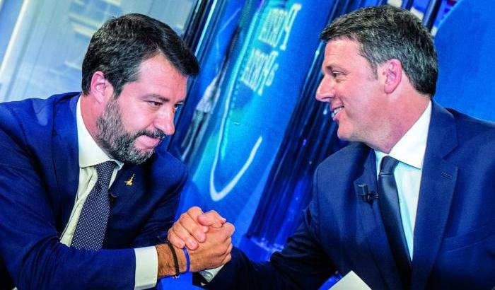 Le polemiche non pagano: Renzi crolla nel gradimento e anche Salvini cala