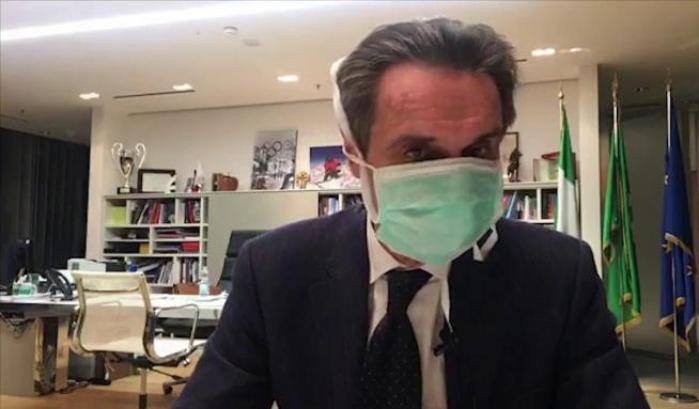 Il governatore della Lombardia Attilio Fontana