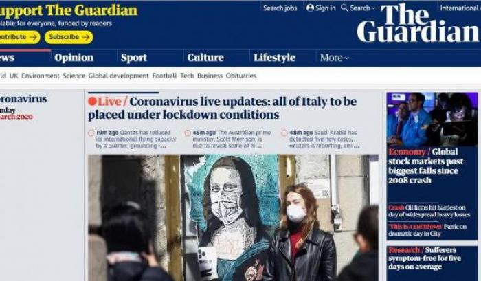 I giornali di tutto il mondo aprono con "l'Italia zona rossa"
