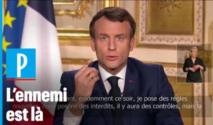 Macron annuncia le misure contro il coronavirus