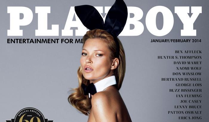Kate Moss in una copertina di Playboy