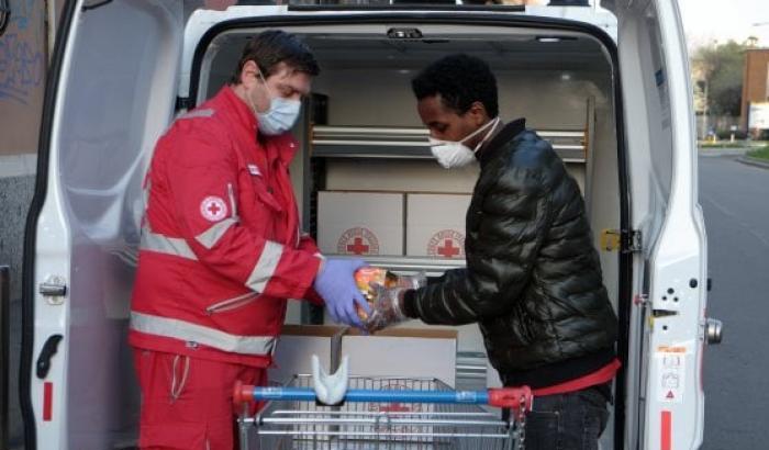 Covid-19, la comunità etiope di Milano dona cibo alla Croce Rossa: 