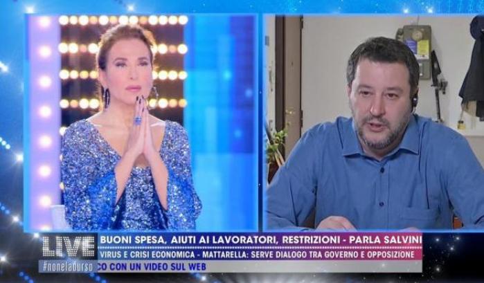 Barbara d'Urso e Salvini