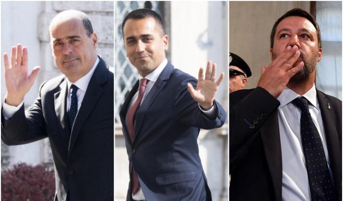 Zingaretti, Di Maio, Salvini