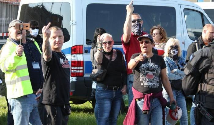 L'estrema destra nella città della Germania orientale di Chemitz