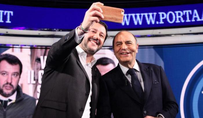 Bruno Vespa e Matteo Salvini