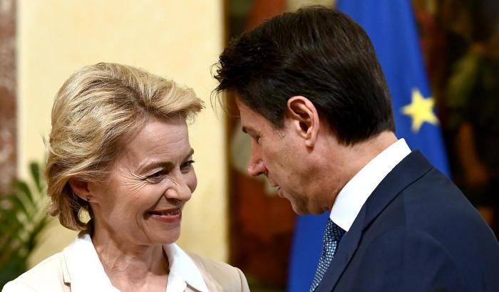 Von der Leyen e Conte