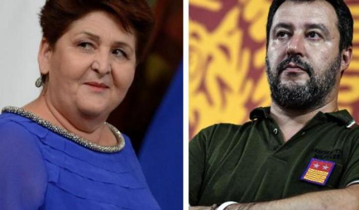 Teresa Bellanova e Matteo Salvini