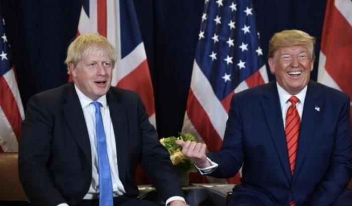 Boris Johnson e Trump