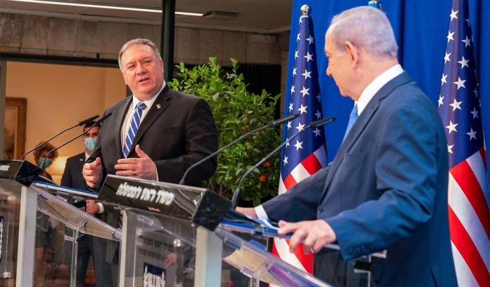 Pompeo, ultimo brindisi all'apartheid israeliano