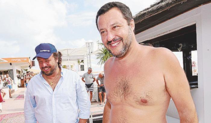 Salvini l'anno scorso col proprietario
