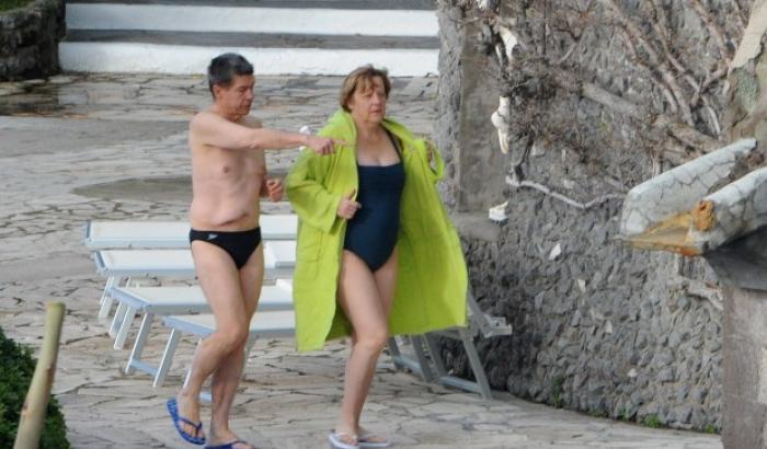 Merkel e marito a Ischia