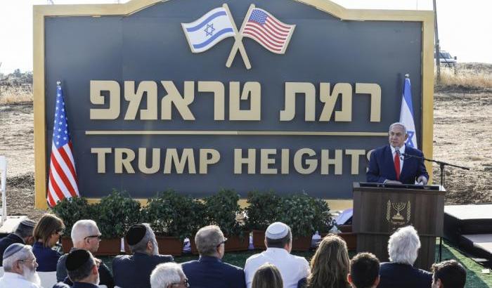 Netanyahu presenta Ramat Trump (le alture di Trump)