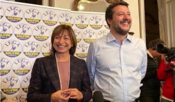 Donatella Tesei e Matteo Salvini