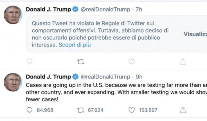 Twitter oscura Trump