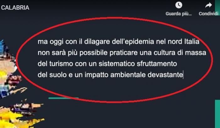 Lo spot della discordia, "Al Nord c'è il Covid, venite in Calabria": rimosso