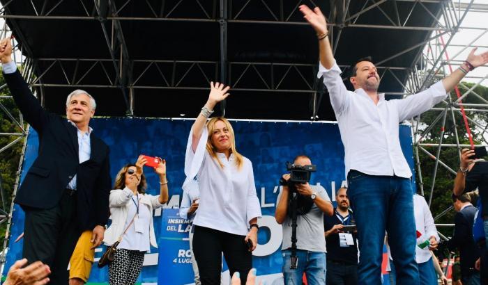 Meloni e Salvini, in piazza per &lsquo;l&rsquo;Italia che lavora&rsquo;, hanno il 70% e il 90% di assenze in Parlamento.