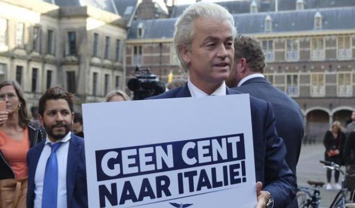 Il sovranista Wilders non vuole aiutare l'Italia e spunta il deputato leghista: "Ha ragione"