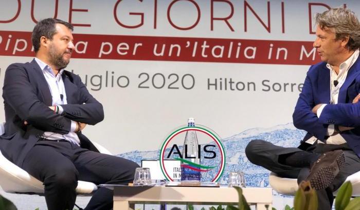 Salvini imbonisce gli ex 'colerosi': "Manderemo De Luca a fare la spalla a Crozza"